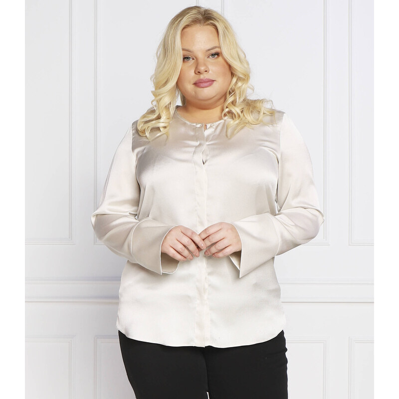 Persona by Marina Rinaldi Saténová halenka FASCIA plus size | Regular 75667724