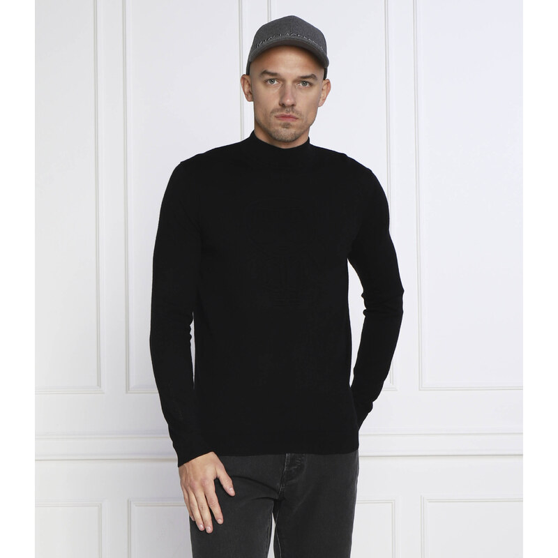 Karl Lagerfeld Svetr | Slim Fit | s příměsí vlny