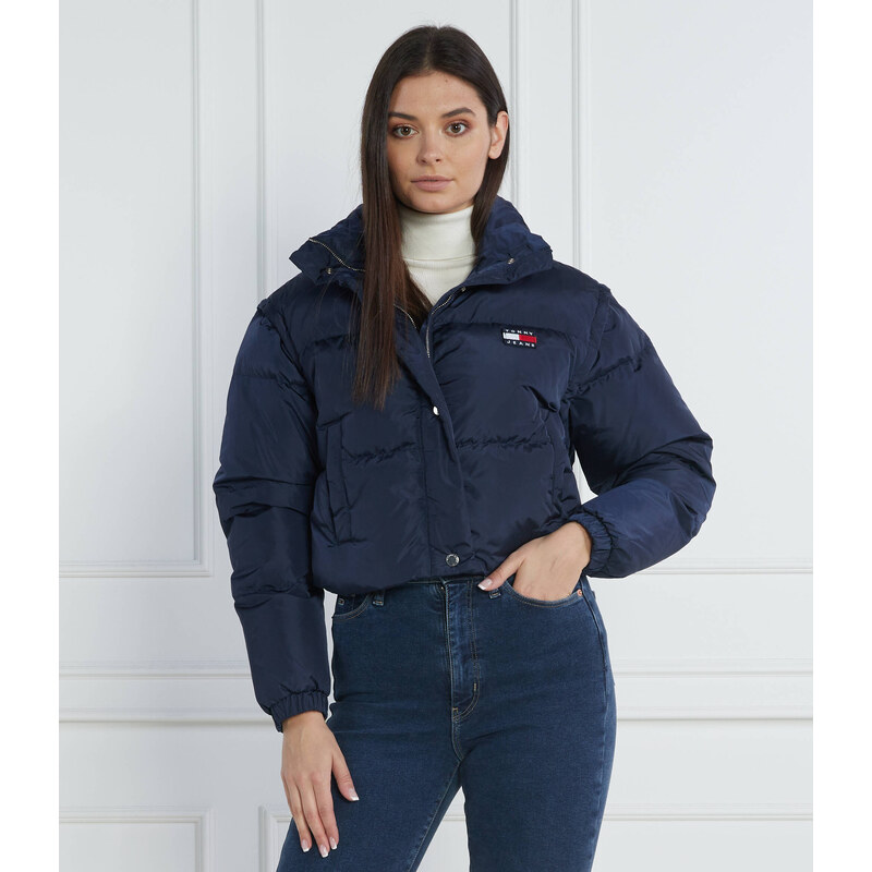Tommy Jeans Péřová bunda 2v1 BADGE CROP VEST DOWN PUFFER | Cropped Fit 75372865