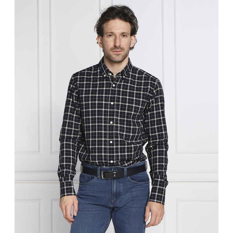 BOSS BLACK Košile | Regular Fit | s příměsí vlny