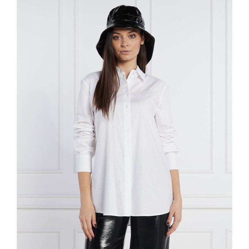 Karl Lagerfeld Košile Jacquard Monogram | Regular Fit 75229781