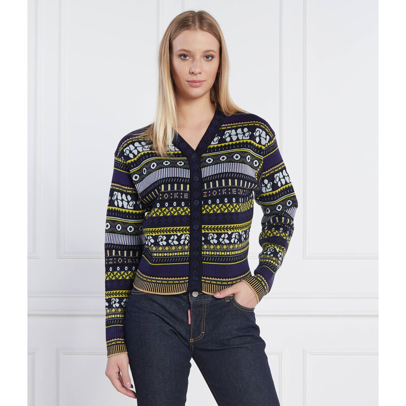 Kenzo Kardigan FAIR ISLE | Regular Fit | s příměsí vlny