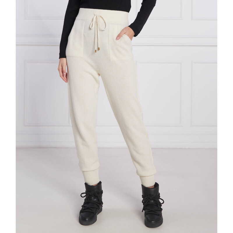 TWINSET Vlněné úpletové kalhoty | Regular Fit | s příměsí kašmíru 74771780