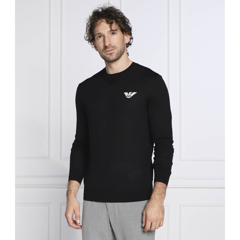 Emporio Armani vlněný svetr | slim fit