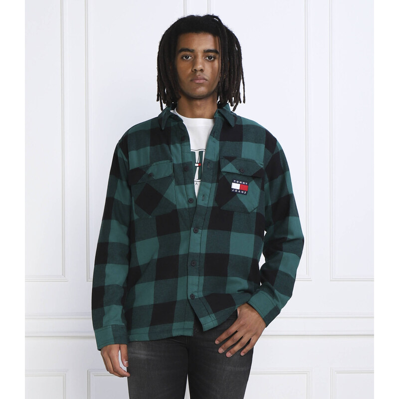 Tommy Jeans Oteplená košile | Oversize fit