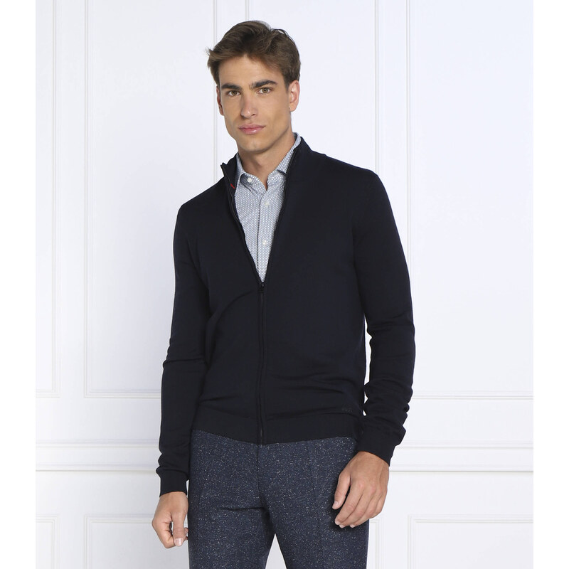 HUGO vlněný svetr san jorge-m | slim fit