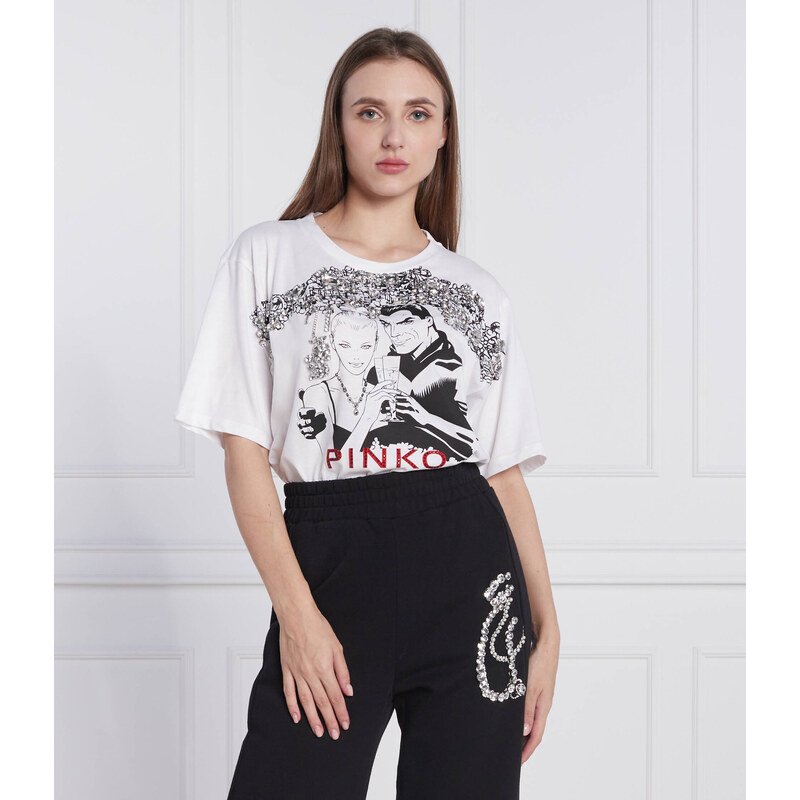 Pinko Tričko PINKO X DIABOLIK FEDERICA | Regular Fit 74265964