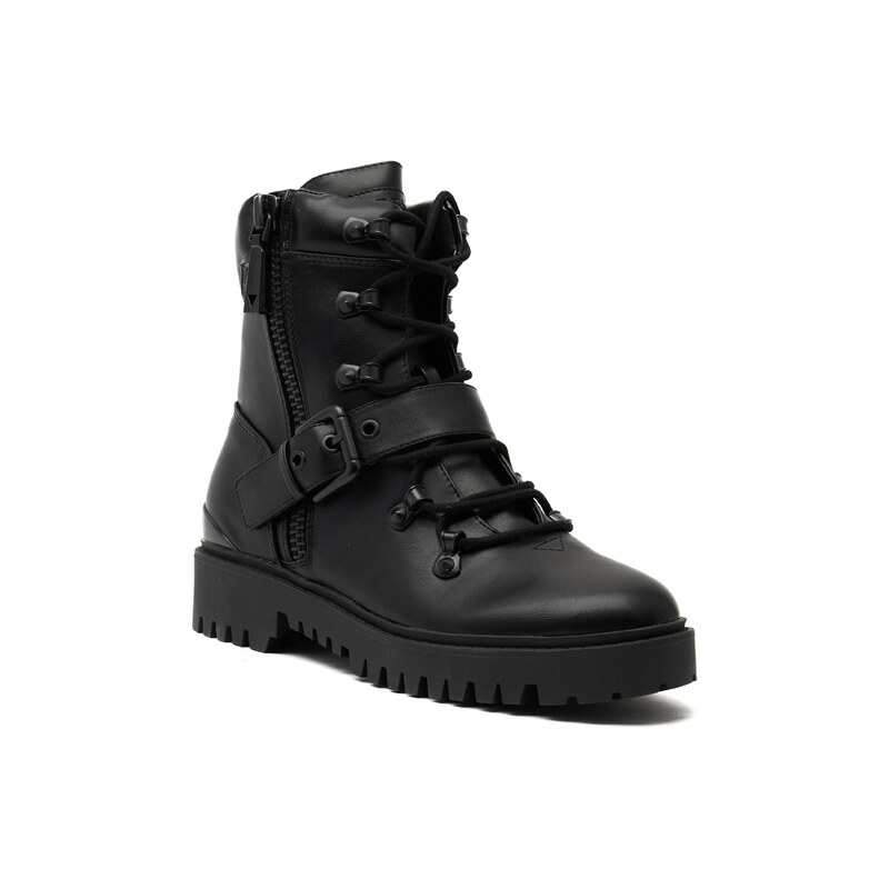Guess Kotníkové boty OKLEE s přídavkem kůže 73826497