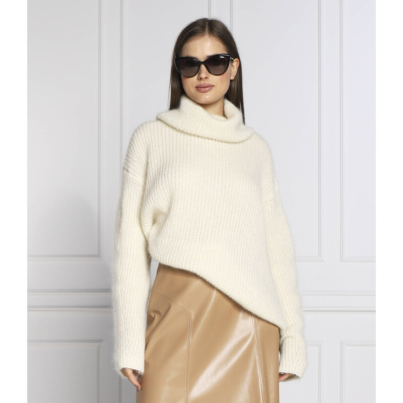BOSS BLACK vlněný rolák filita | oversize fit 73545936