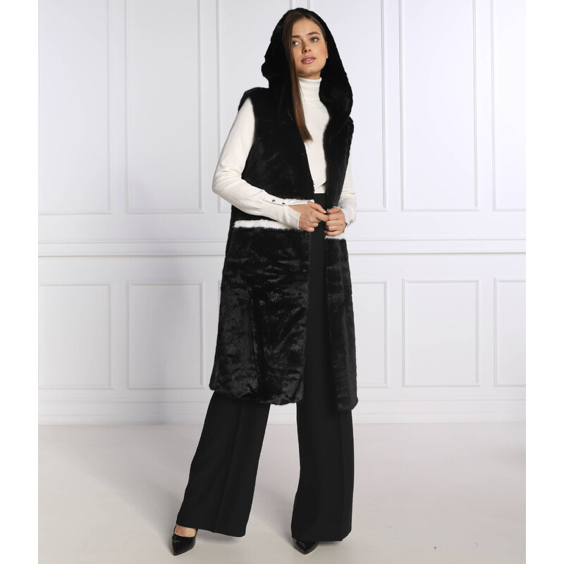 Silvian Heach futrzany vesta | longline fit