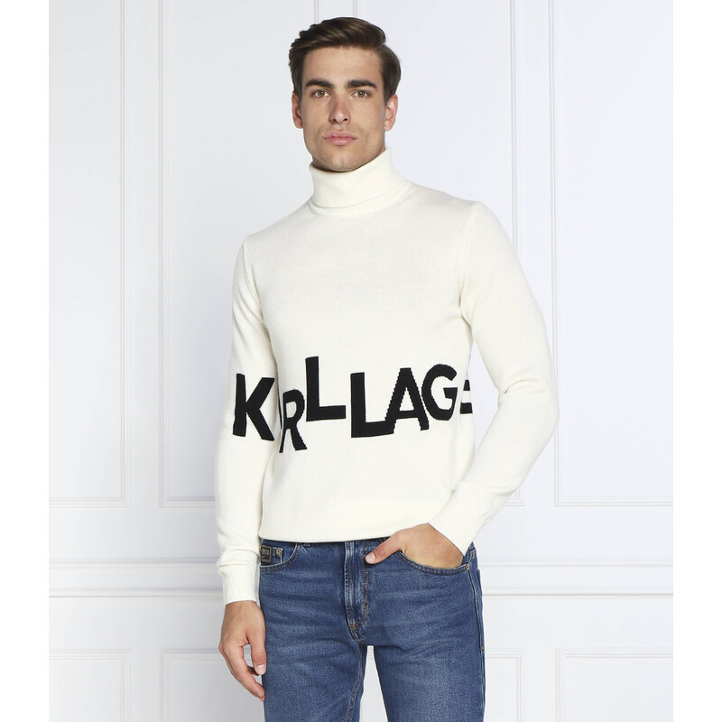 Karl Lagerfeld Vlněný rolák | Regular Fit