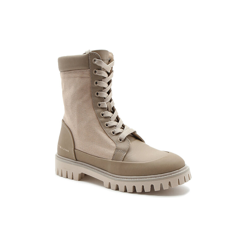 Tommy Hilfiger Kotníkové boty s přídavkem kůže 72879349