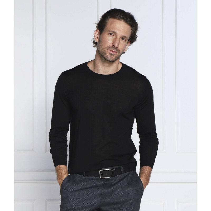 Oscar Jacobson vlněný svetr custer | slim fit