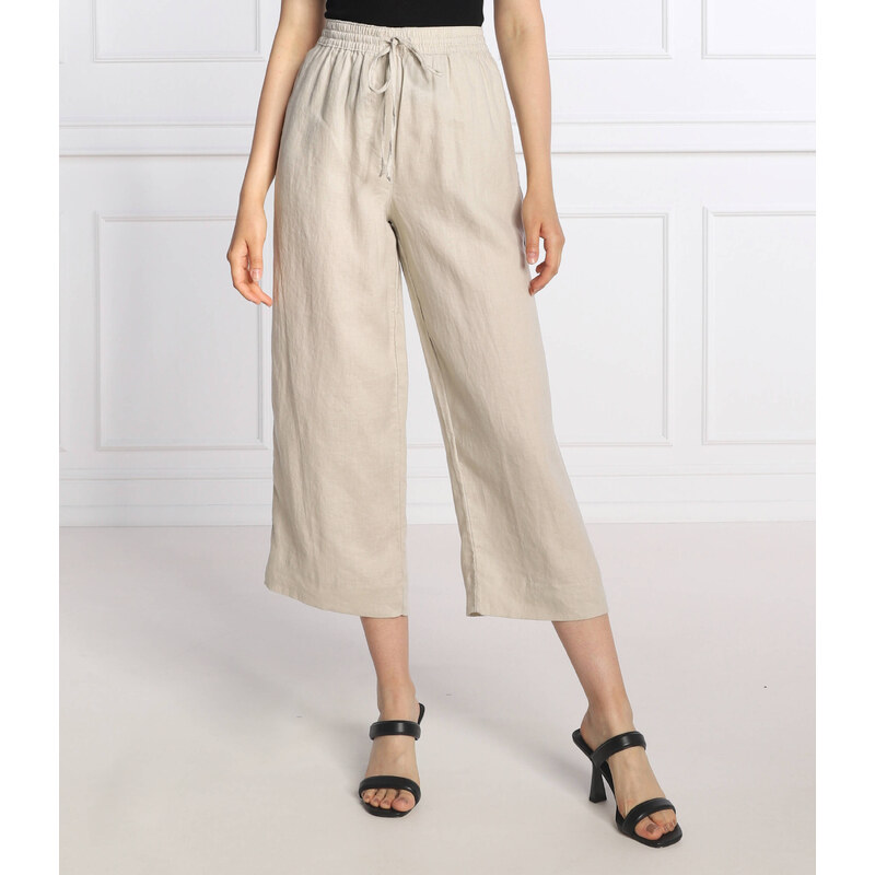 DKNY Lněné kalhoty | flare fit