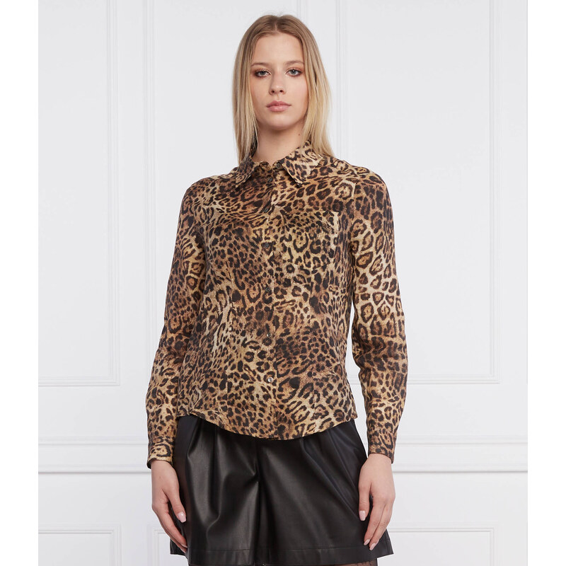 Pinko Lněná košile MUSCHIO | Classic fit 68982104