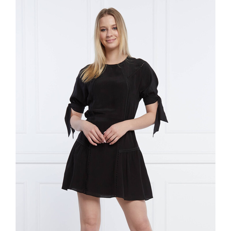 The Kooples Hedvábná šaty Vintage Lace