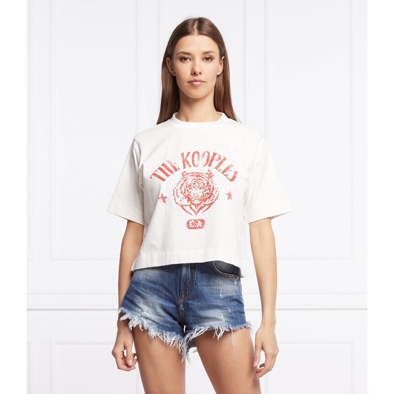 The Kooples Tričko | Cropped Fit