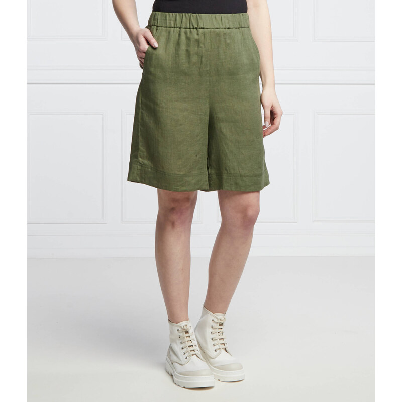 Marella SPORT Lněné šortky TEGLIA | Loose fit | high waist 66742337