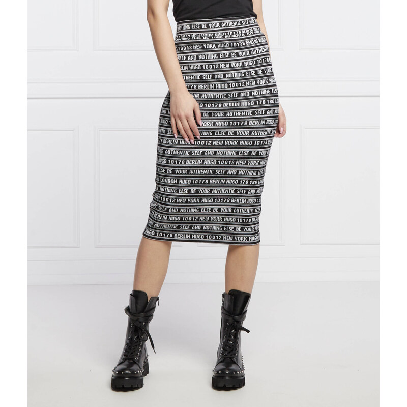 HUGO Sukně Nadyenka | high waist 65905588