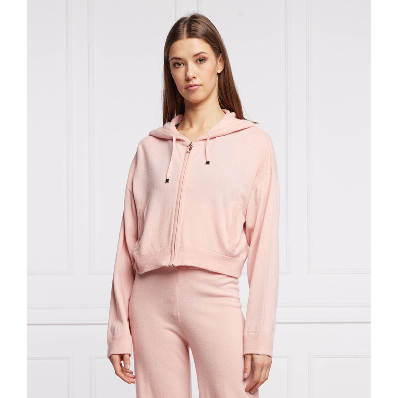 Juicy Couture Mikina | Cropped Fit s přídavkem vlny a kašmíru 66043653