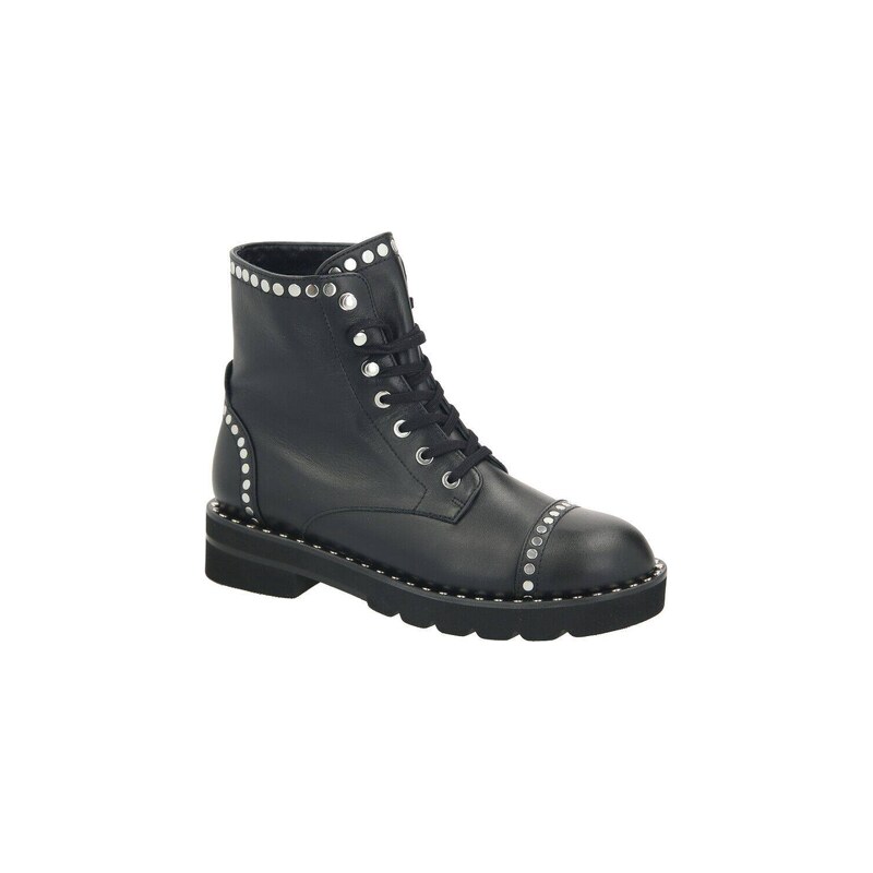Stuart Weitzman Kožené kotníkové boty MILA LIFT STUDS 61119265