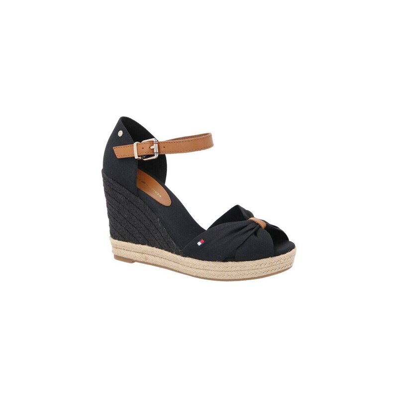 Tommy Hilfiger boty na klínku s přídavkem kůže 88945091
