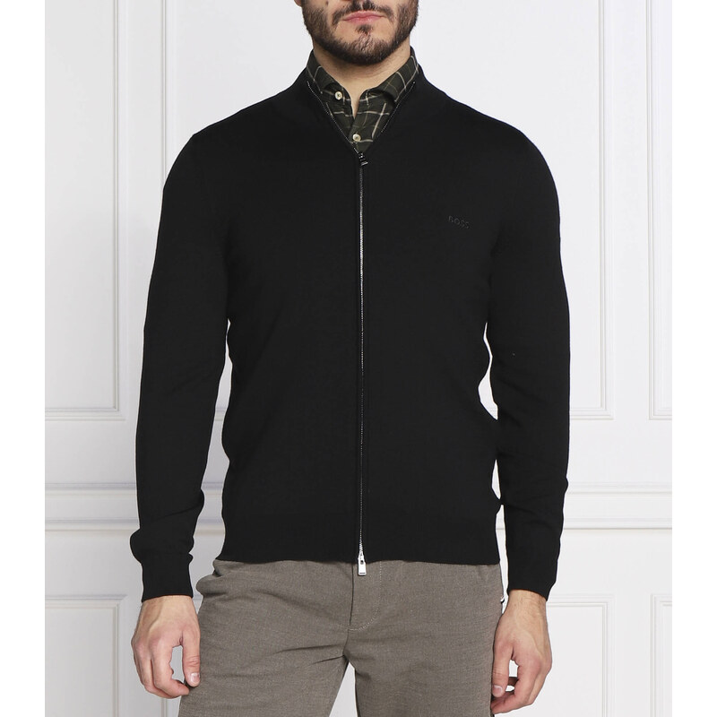 BOSS BLACK vlněný svetr albany | slim fit