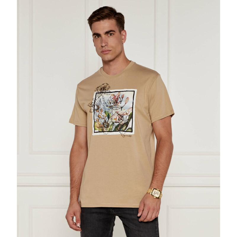 GUESS Tričko FLOWER BOX | Regular Fit
