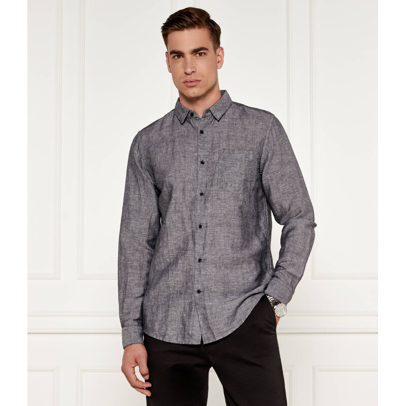 Calvin Klein Lněná košile | Slim Fit