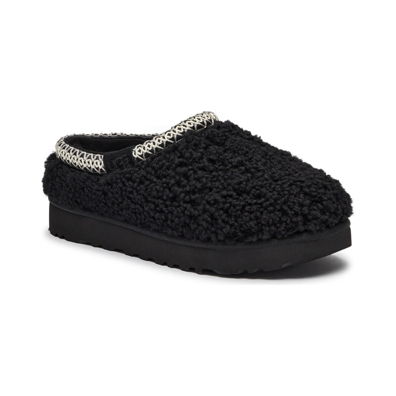 UGG Kožené pantofle typu mules TASMAN MAXI CURLY | s příměsí vlny 103692207