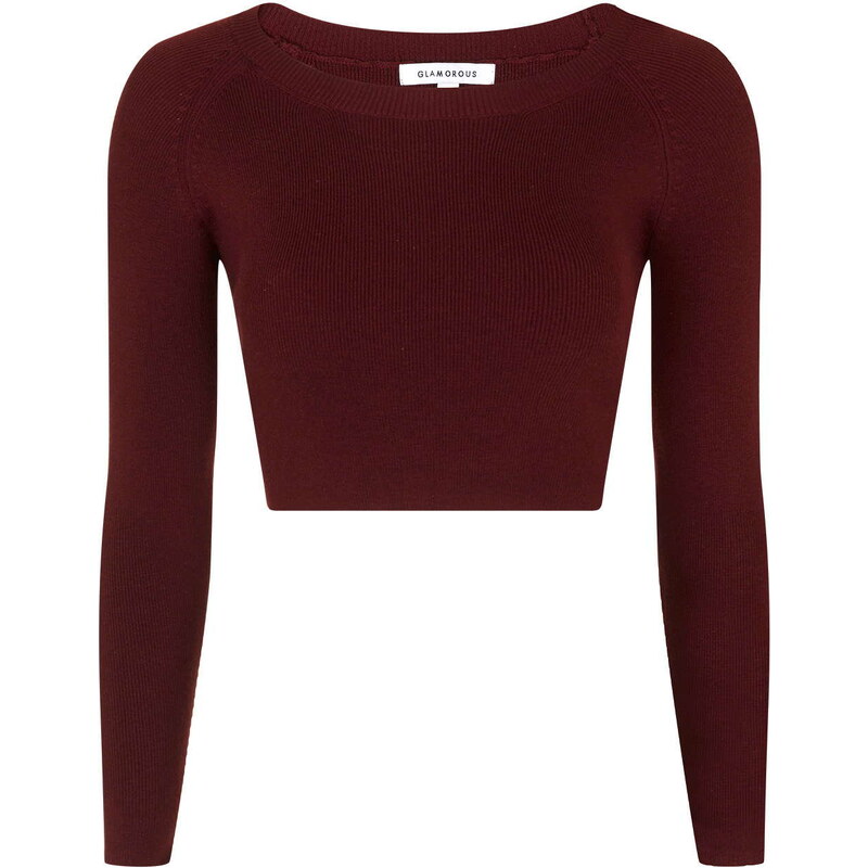 Topshop **Cropped Knitted Top by Glamorous
