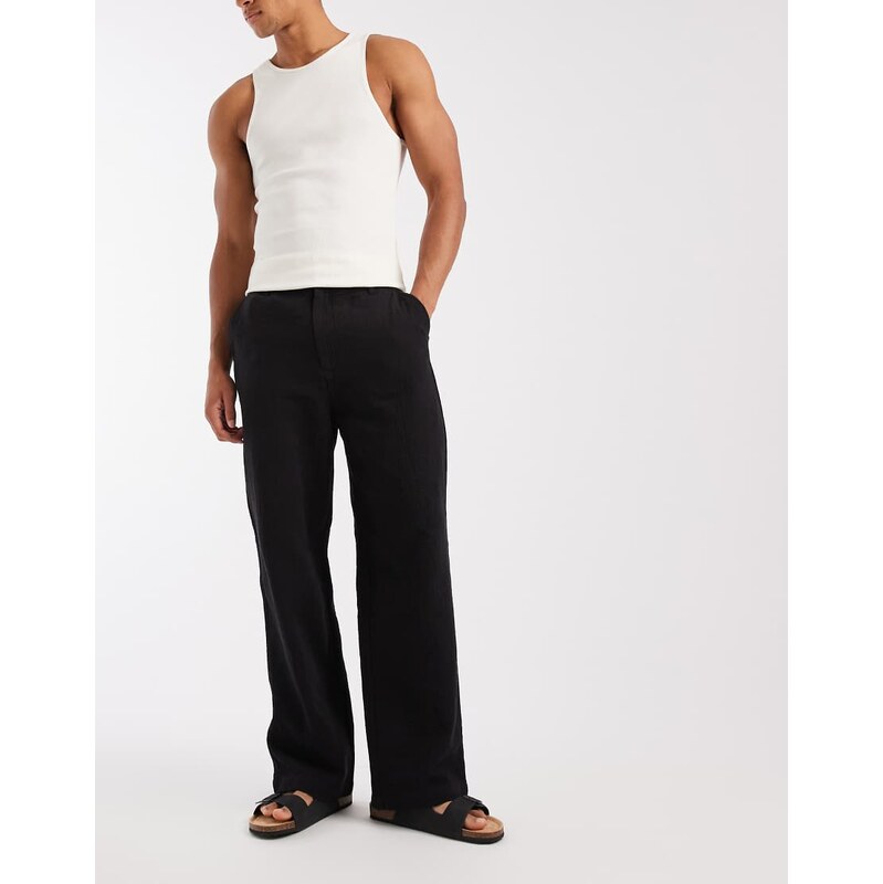 AllSaints Taiko relaxed trousers in black