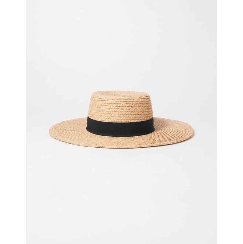 & Other Stories straw fedora hat in natural-Neutral 115716032