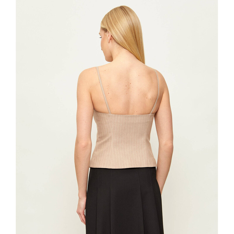 HUGO Top Copale | Slim Fit přidáním lnu
