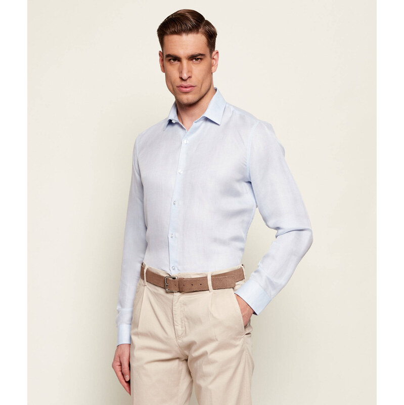 Calvin Klein Lněná košile | Slim Fit