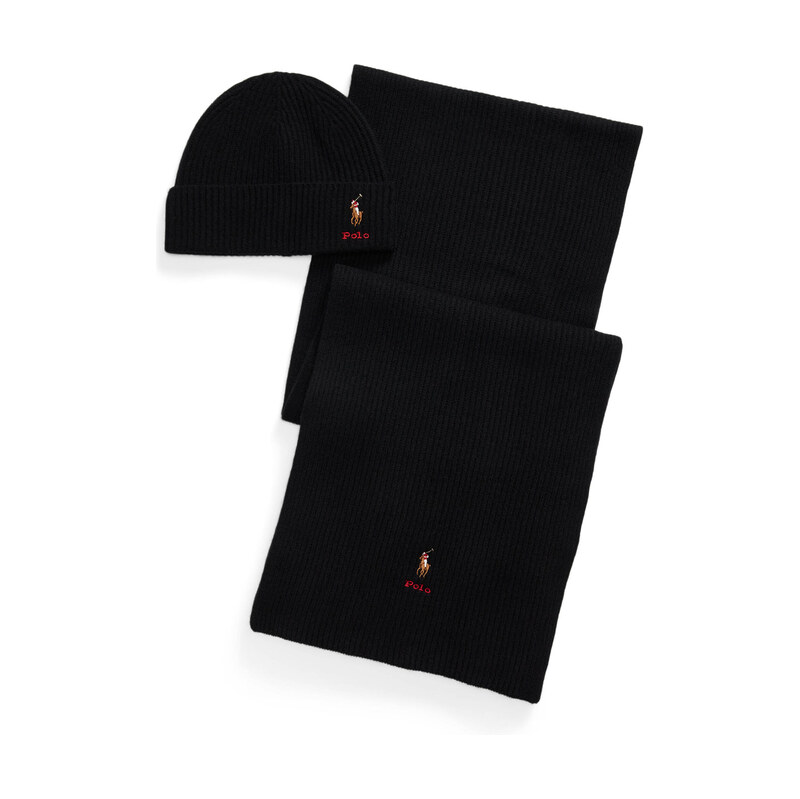 POLO RALPH LAUREN Vlněný šála + čepice