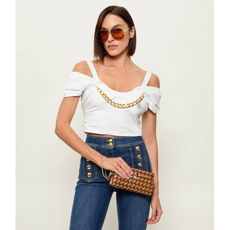 Michael Kors Kožená crossbody kabelka/psaníčko Hamilton Moderne