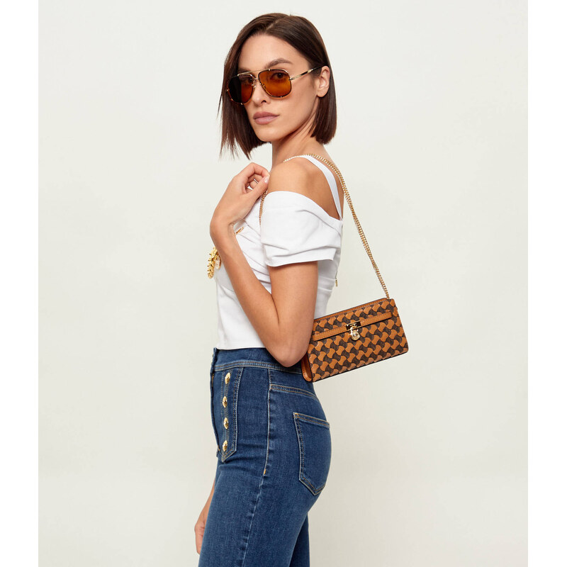 Michael Kors Kožená crossbody kabelka/psaníčko Hamilton Moderne
