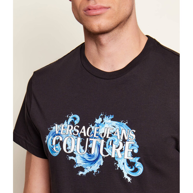 Versace Jeans Couture Tričko Baroque Wave | Slim Fit