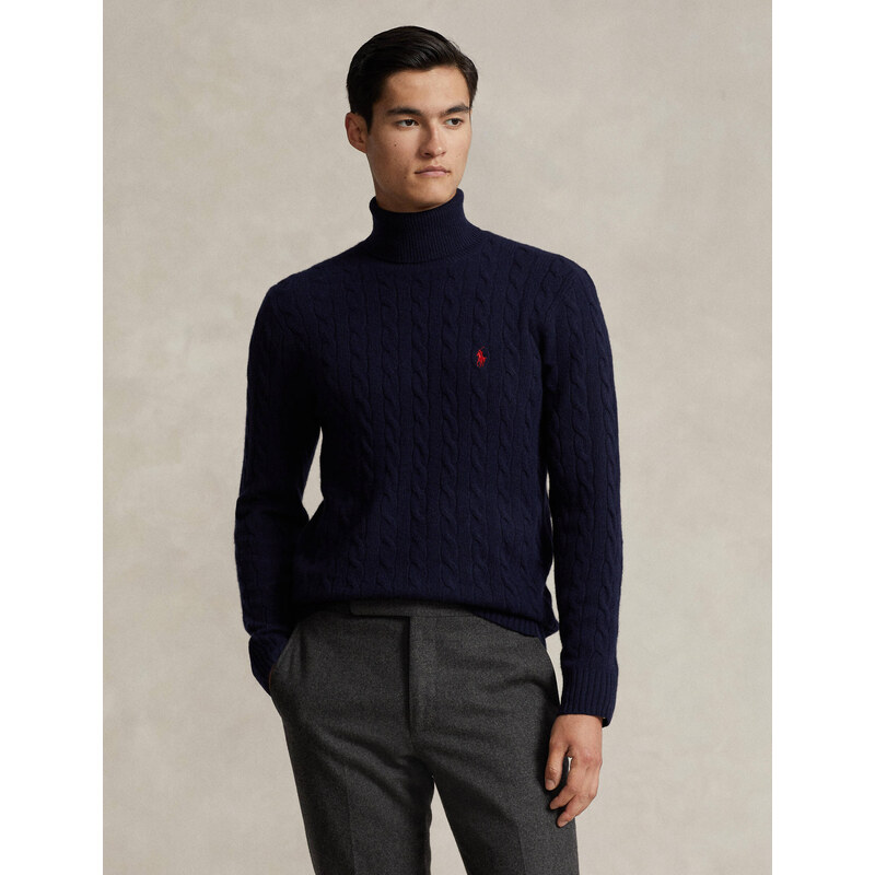 POLO RALPH LAUREN Vlněný rolák | Slim Fit | s příměsí kašmíru