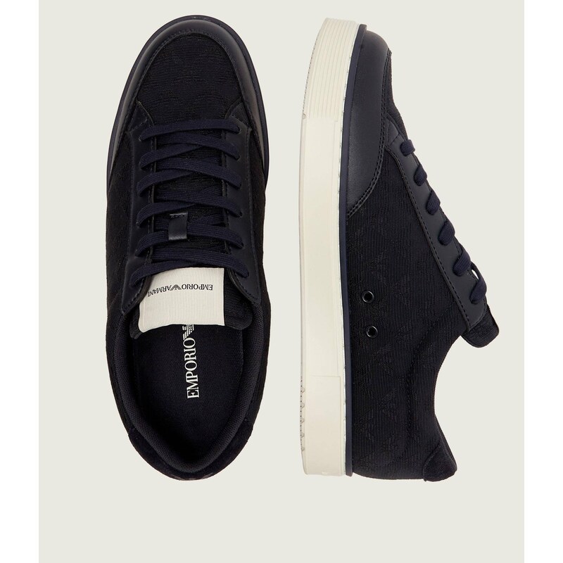 Emporio Armani Tenisky s přídavkem kůže