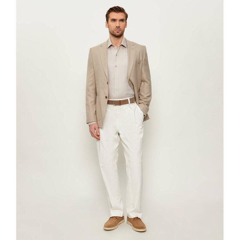 Calvin Klein Lněná košile | Slim Fit