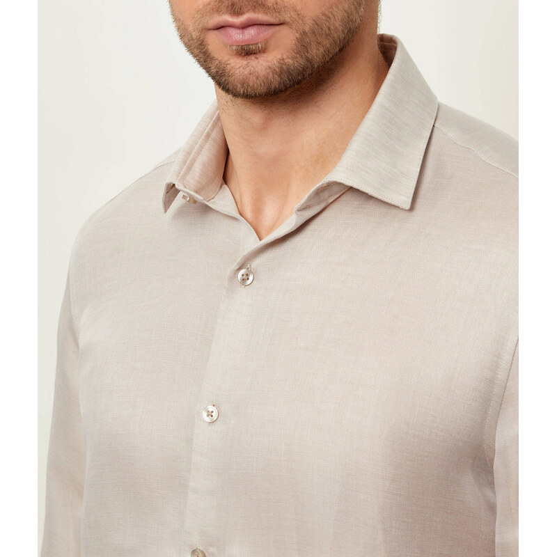 Calvin Klein Lněná košile | Slim Fit