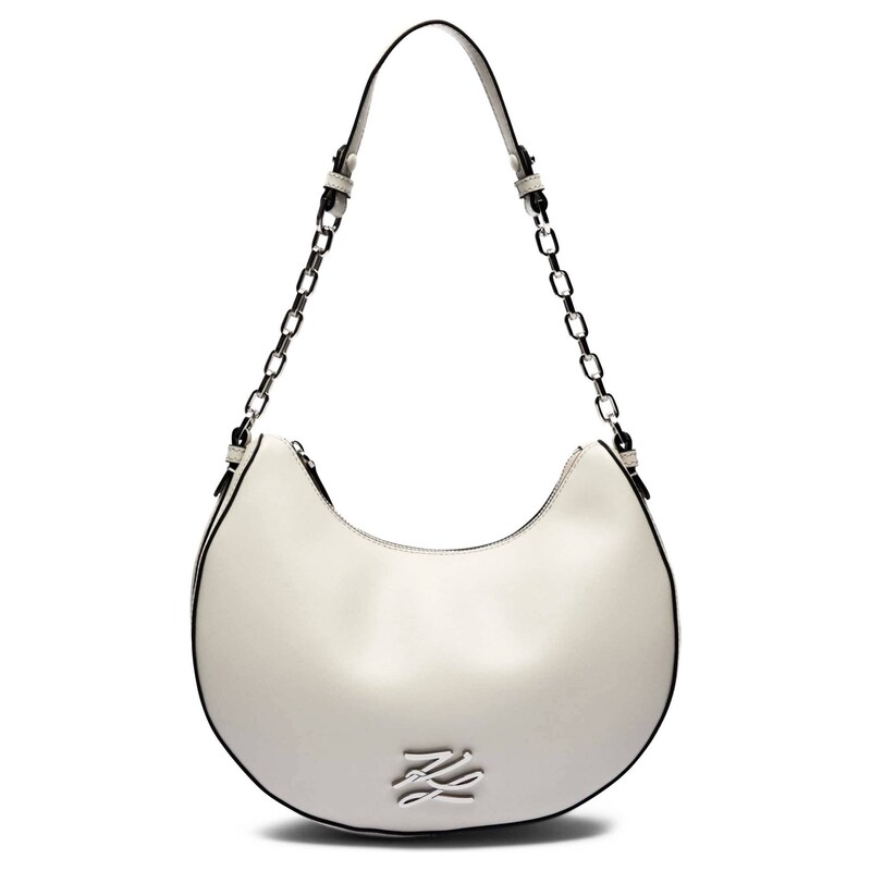 Karl Lagerfeld Kožené hobo kabelka K/AUTOGRAPH 115678322