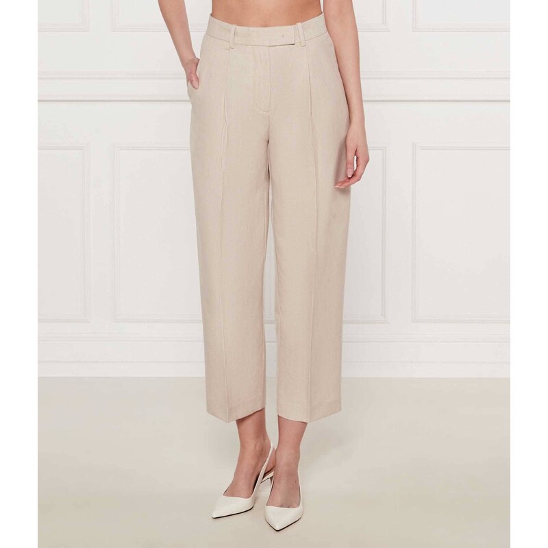 Tommy Hilfiger Cigaretové kalhoty | Tapered fit přidáním lnu