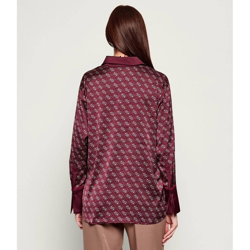 GUESS Saténová košile ALEXANDRA | regular fit