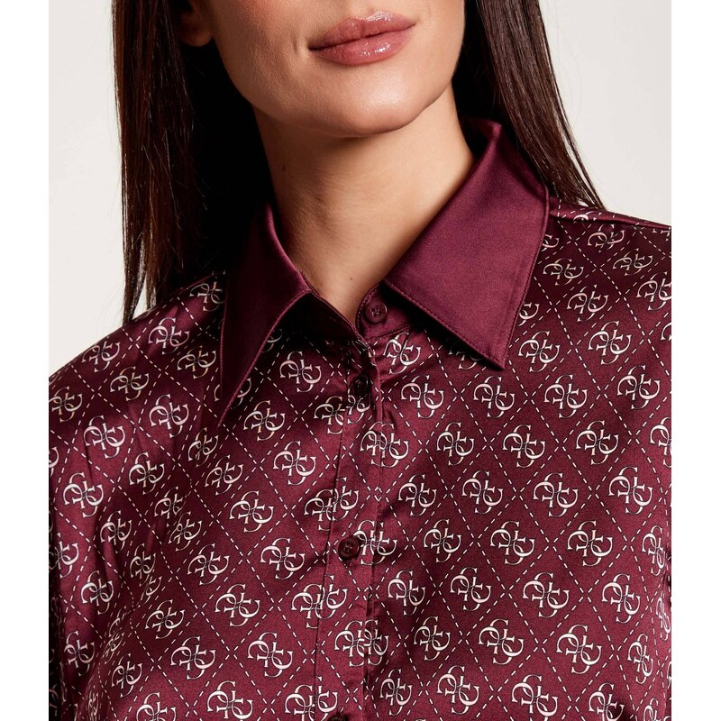 GUESS Saténová košile ALEXANDRA | regular fit