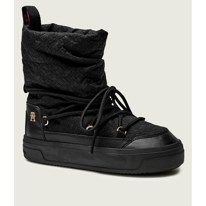 Tommy Hilfiger Sněhule LACE-UP MONOGRAM SNOWBOOT