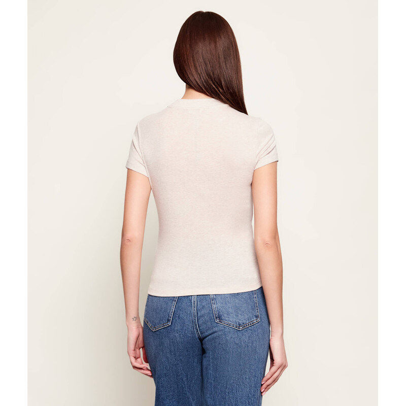 GUESS Polorolák TINA | Slim Fit | s přídavkem hedvábí a vlny
