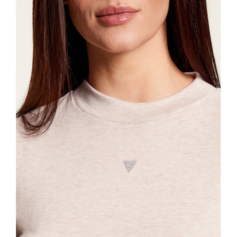 GUESS Polorolák TINA | Slim Fit | s přídavkem hedvábí a vlny